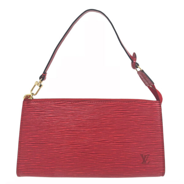 z0029 1 Louis Vuitton Pochette Accessoire Epi Leather Red