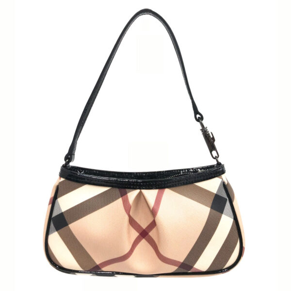 z0038 1 Burberry Enamel Accessory Pouch Beige