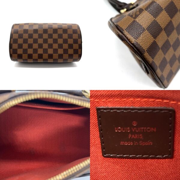 z0195 4 c Louis Vuitton Handbag Damier Rivera Mini Brown Canvas