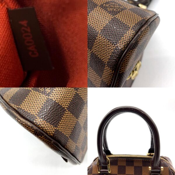 z0195 8 c Louis Vuitton Handbag Damier Rivera Mini Brown Canvas