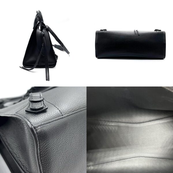 z0201 3 c Balenciaga Leather Neo Classic City Bag Black