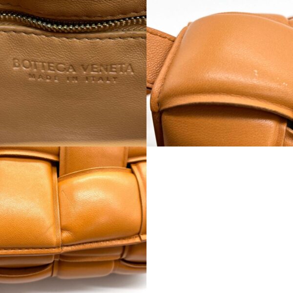 z0222 8 c Bottega Veneta Lambskin Crossbody Shoulder Bag Brown