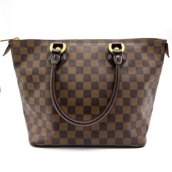 z0241 1 Louis Vuitton Saleya PM Damier Canvas Handbag Brown