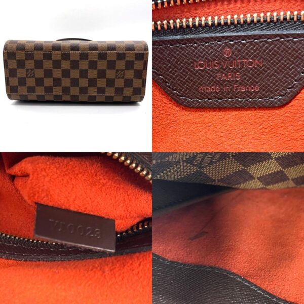 z0242 4 c Louis Vuitton Handbag Damier Triana Brown Canvas