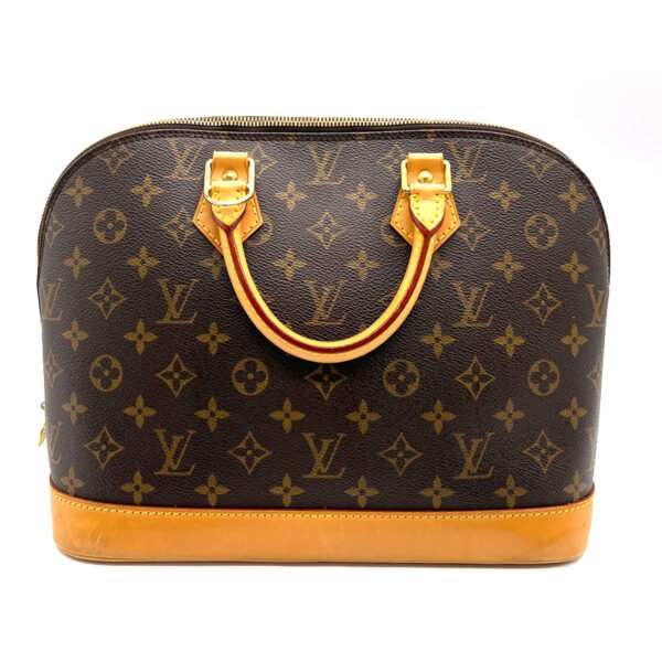 z0249 2 Louis Vuitton Handbag Monogram Alma Brown Canvas