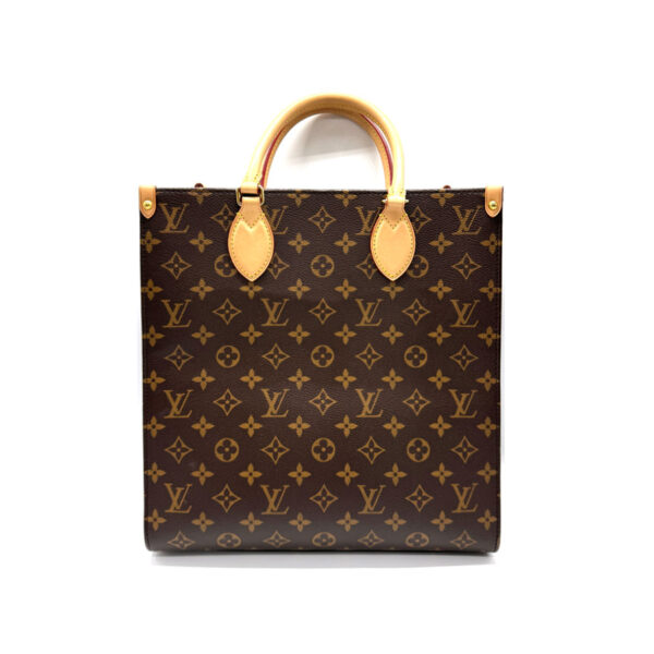 z0276 2 Louis Vuitton Shoulder Bag Sac Plat PM Brown Canvas