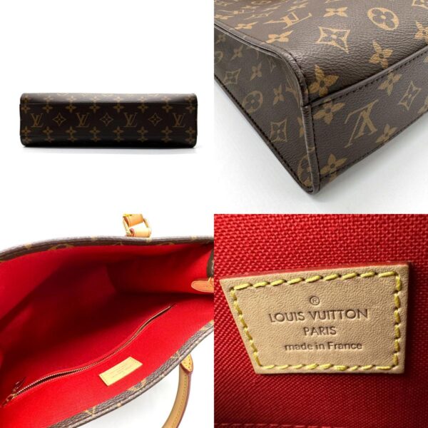 z0276 4 c Louis Vuitton Shoulder Bag Sac Plat PM Brown Canvas