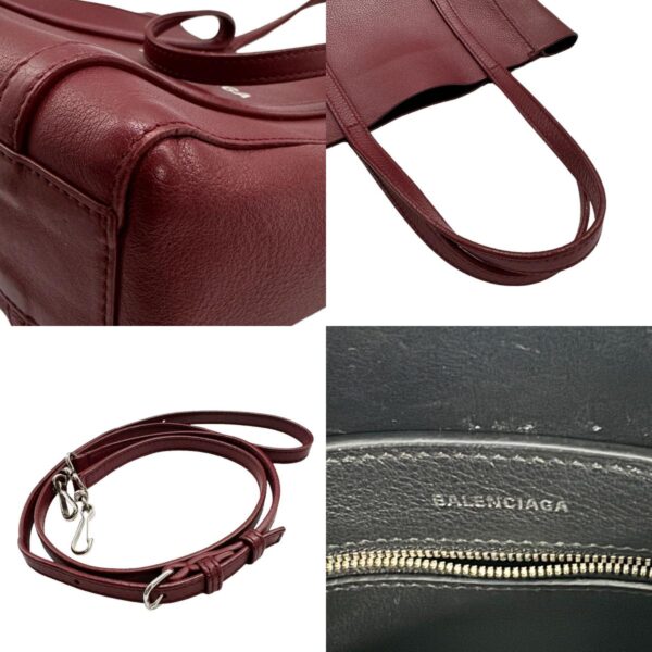 z0369 10 c Balenciaga Leather Everyday XXS Bag Bordeaux