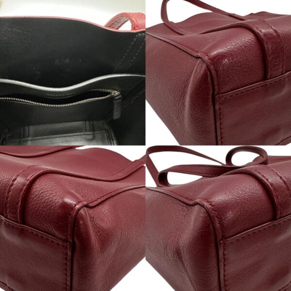 z0369 6 c Balenciaga Leather Everyday XXS Bag Bordeaux