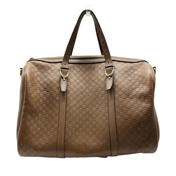 z0370 1 Gucci Guccissima Leather Bag Brown