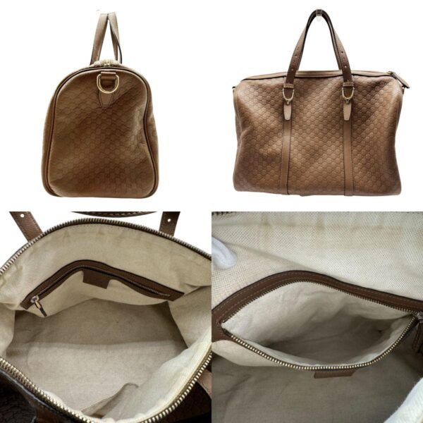 z0370 2 c Gucci Guccissima Leather Bag Brown