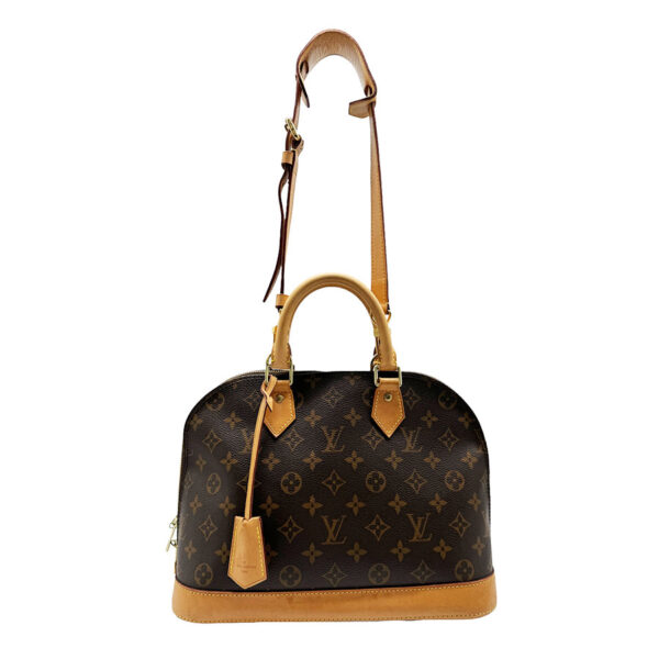 z0408 1 Louis Vuitton Alma PM Monogram Canvas Handbag Brown