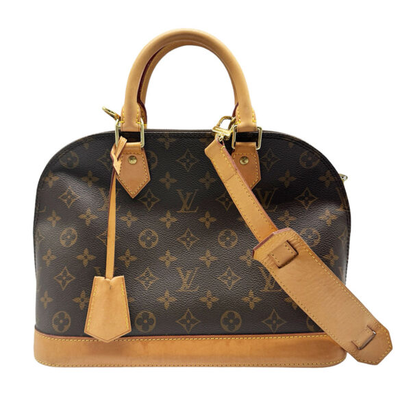 z0408 13 Louis Vuitton Alma PM Monogram Canvas Handbag Brown