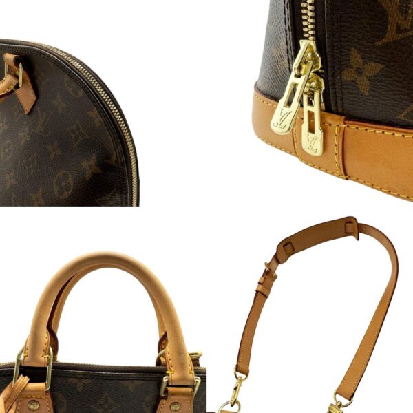 z0408 6 c Louis Vuitton Alma PM Monogram Canvas Handbag Brown