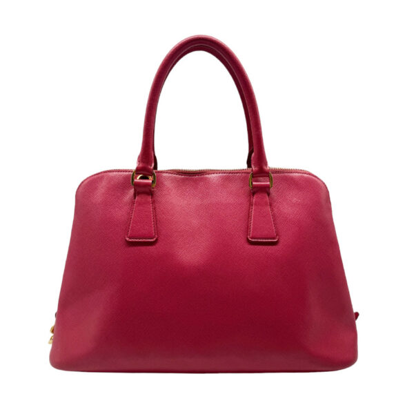 z0424 2 Prada Handbag Leather Deep Pink