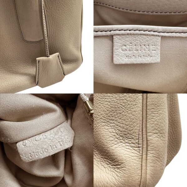 z0434 11 c Celine Handbag Leather Greige