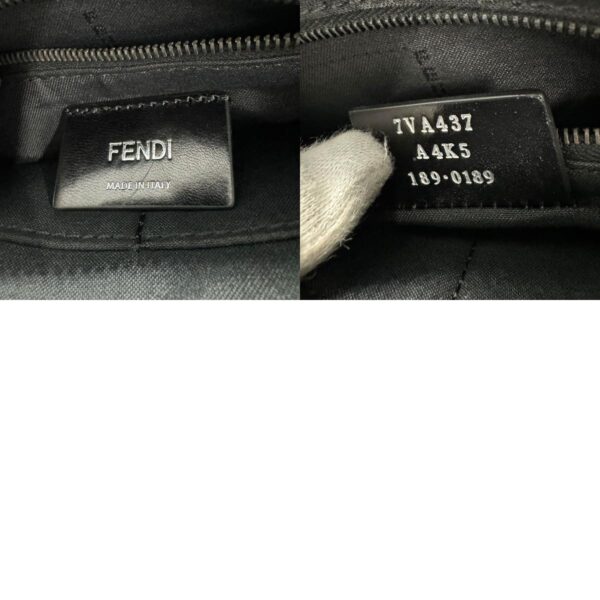 z0508 14 c Fendi Body Bag Leather Black