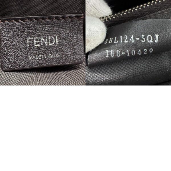 z0513 14 c Fendi Visible Shoulder Bag Leather Gray