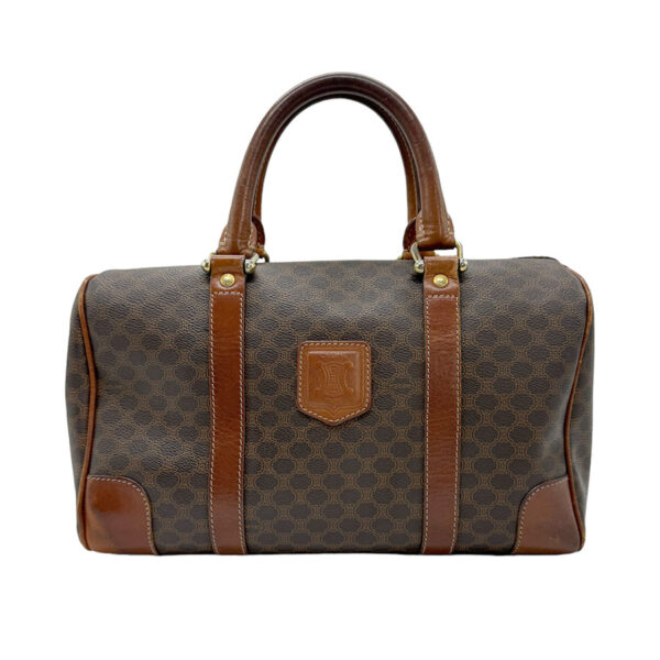 z0582 1 Celine Bag Macadam Canvas Brown