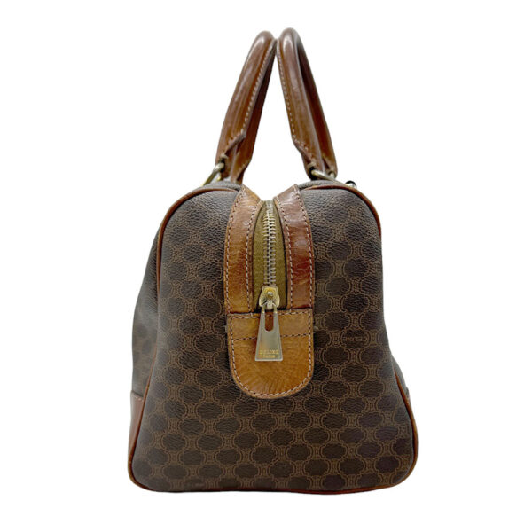 z0582 2 Celine Bag Macadam Canvas Brown