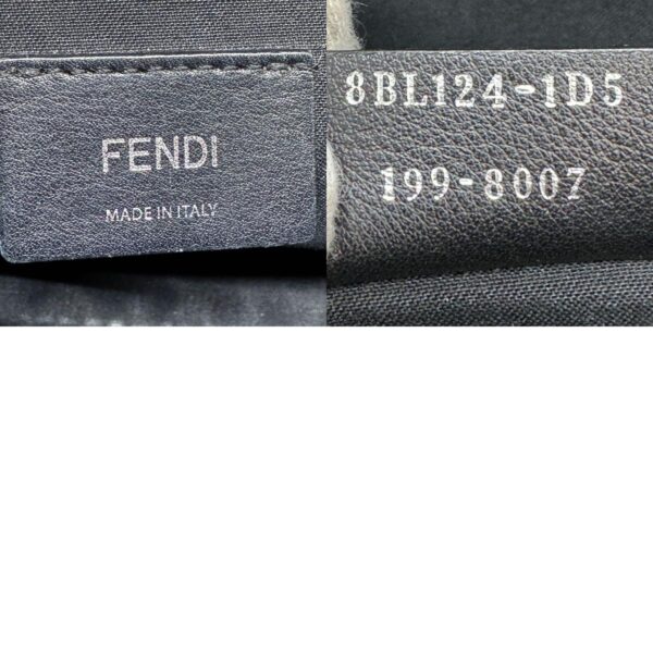 z0611 14 c Fendi Visible Handbag Leather Black