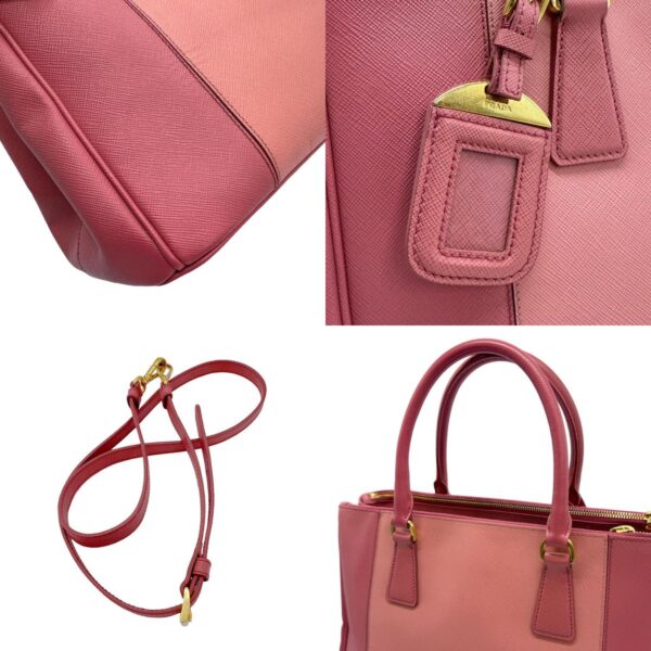 z0682 10 c Prada Shoulder Bag Leather Pink