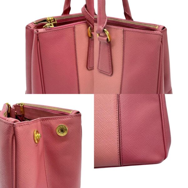 z0682 6 c Prada Shoulder Bag Leather Pink