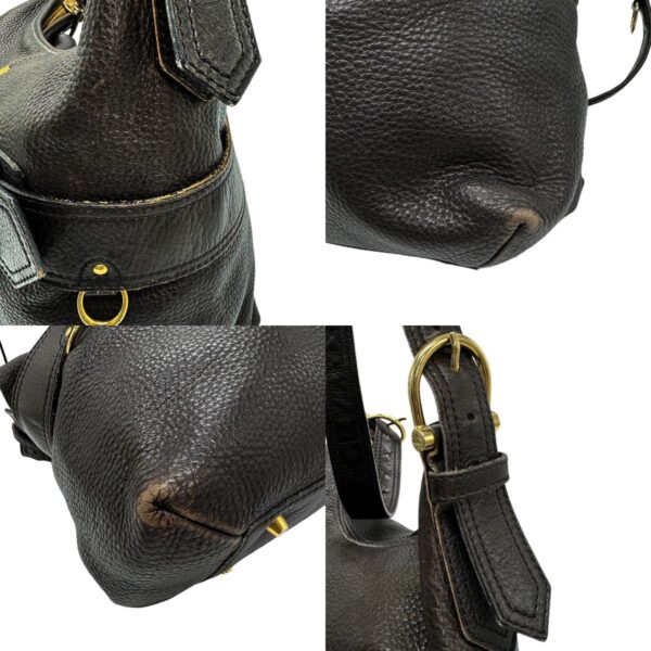 z0693 7 c Burberry Leather Shoulder Bag Brown