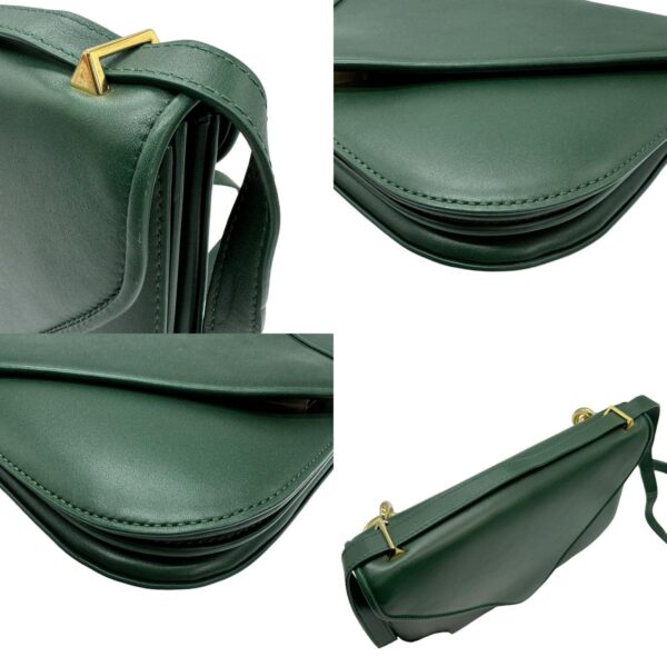 z0783 7 c Bottega Veneta Leather Envelope Shoulder Bag Green