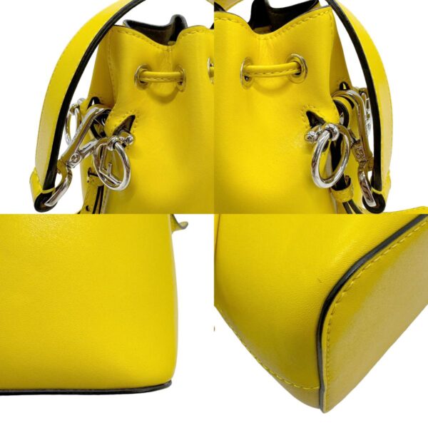 z0863 6 c Fendi Mini Mon Tresor Shoulder Bag Leather Yellow