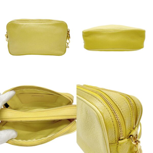 z0950 3 c Miu Miu Shoulder Bag Leather Yellow