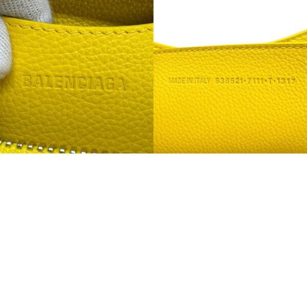 z0958 14 c Balenciaga Leather Neo Classic City S Bag Yellow