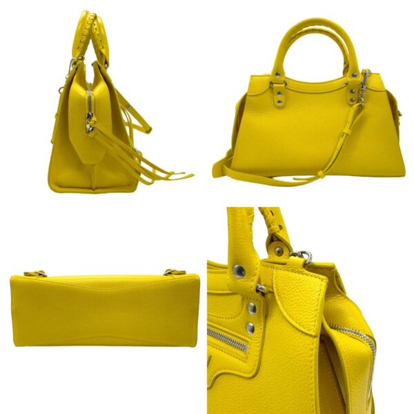 z0958 2 c Balenciaga Leather Neo Classic City S Bag Yellow