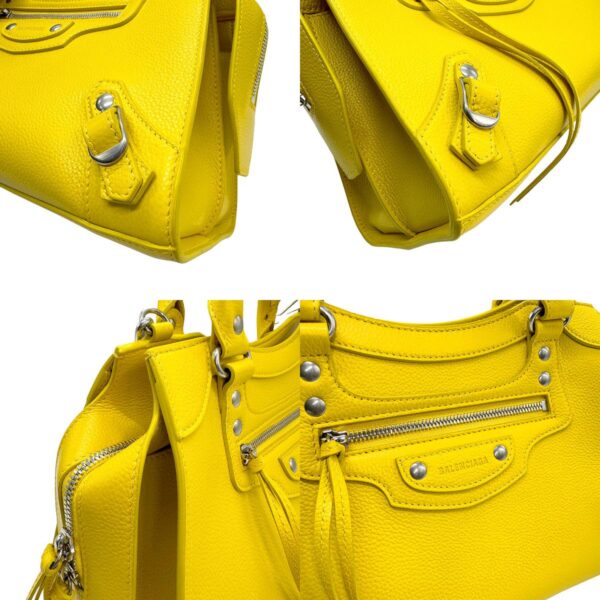 z0958 6 c Balenciaga Leather Neo Classic City S Bag Yellow