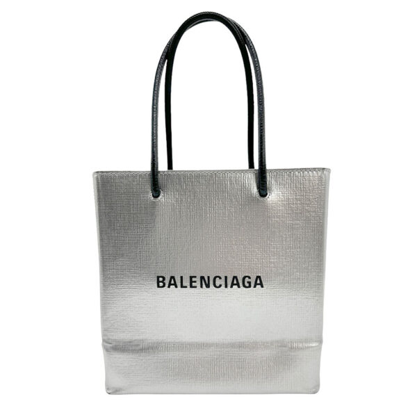 z1141 1 Balenciaga Leather Shopping Tote XXS Bag