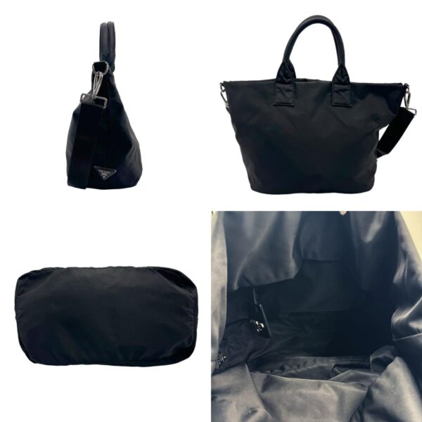 z1165 2 c Prada Shoulder Bag Nylon Black