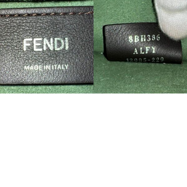 z1207 14 c Fendi Shoulder Bag Leather Green