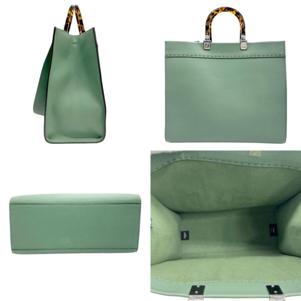 z1207 2 c Fendi Shoulder Bag Leather Green