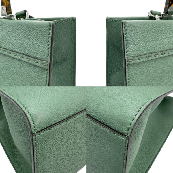 z1207 6 c Fendi Shoulder Bag Leather Green