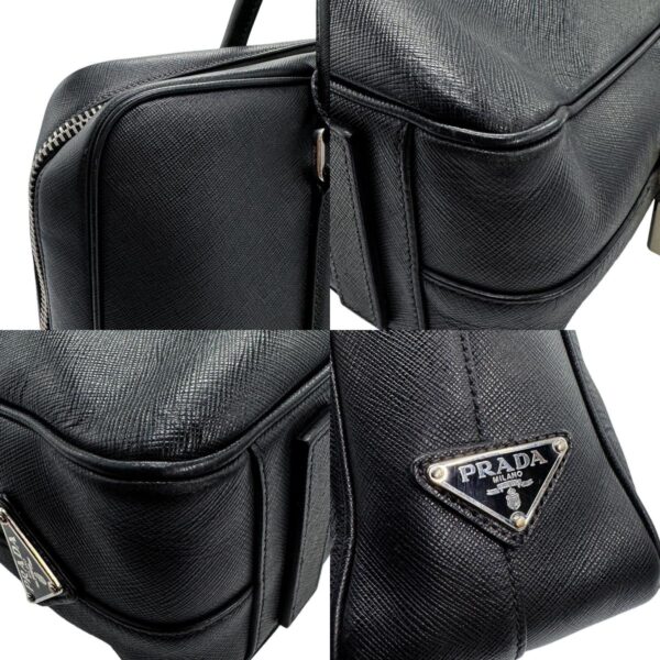 z1209 7 c Prada Business Bag Leather Black