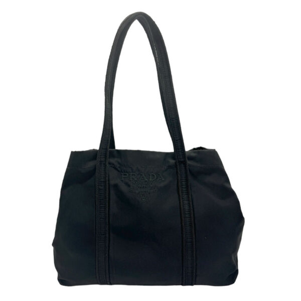 z1226 1 Prada Handbag Nylon Black