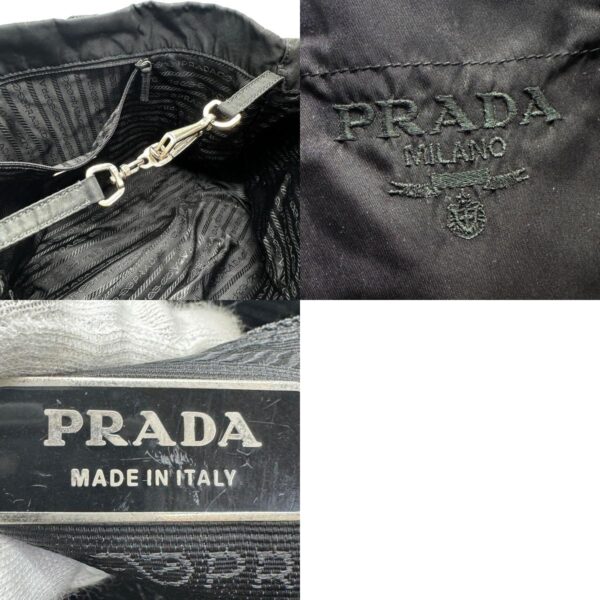 z1226 11 c Prada Handbag Nylon Black