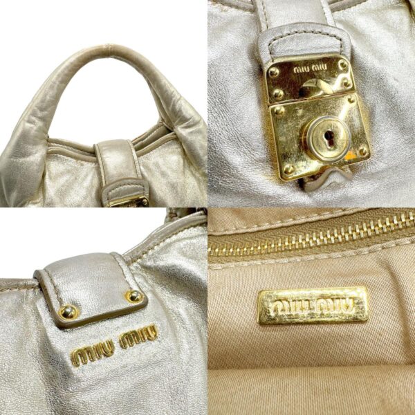 z1295 10 c Miu Miu Handbag Leather