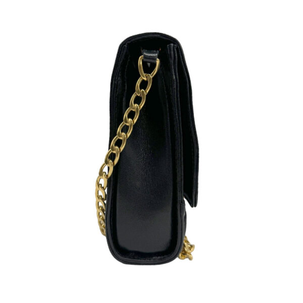 z1301 2 Prada Shoulder Bag Leather Black