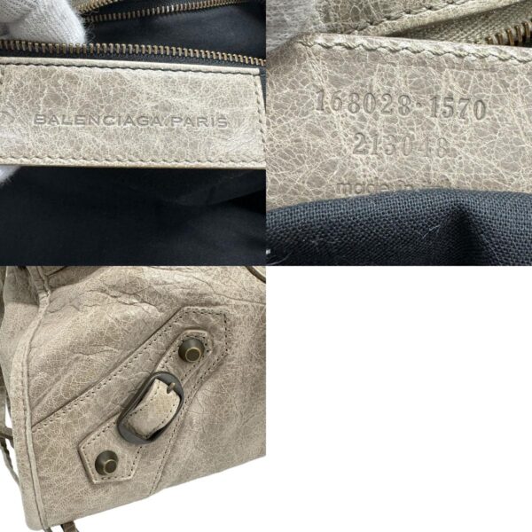 z1312 14 c Balenciaga The Part Time Leather Shoulder Bag Gray