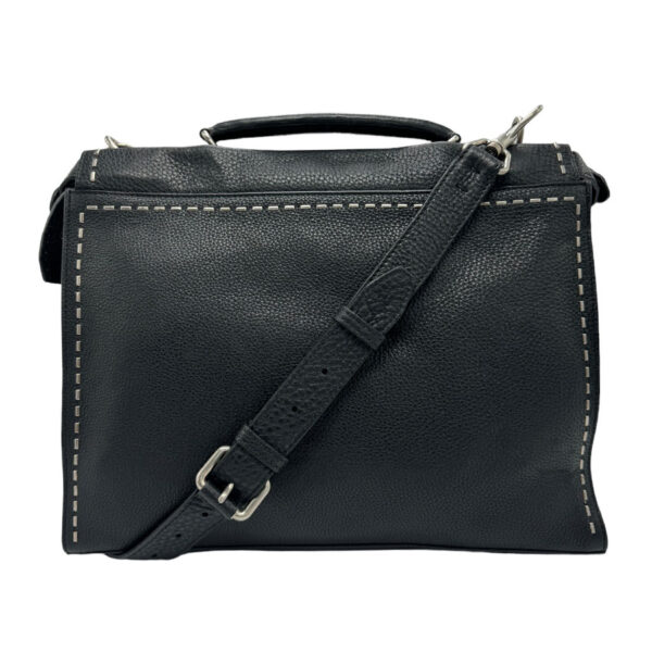 z1314 1 Fendi Peekaboo Fit Handbag Leather Black