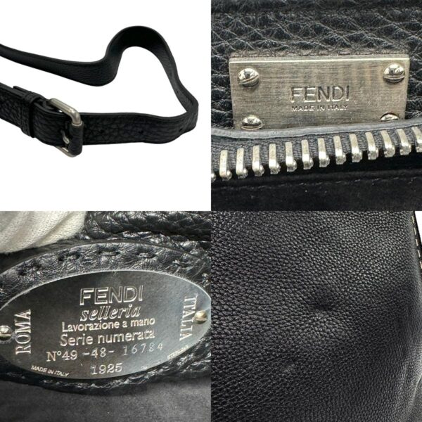 z1314 14 c Fendi Peekaboo Fit Handbag Leather Black