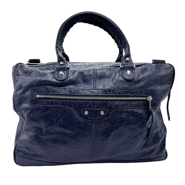 z1404 1 Balenciaga Shoulder Bag Leather Handbag Blue