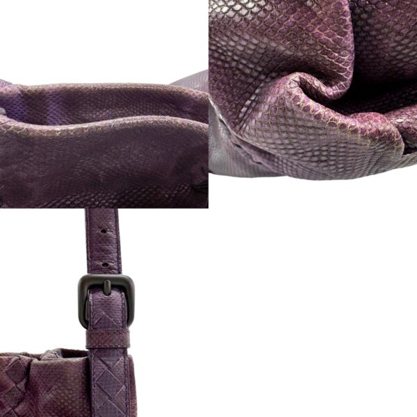 z1478 11 c Bottega Veneta Lizard Crossbody Shoulder Bag Purple