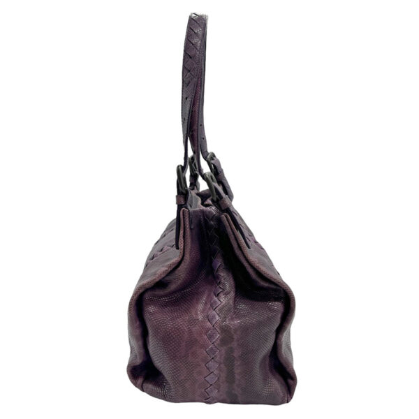 z1478 2 Bottega Veneta Lizard Crossbody Shoulder Bag Purple